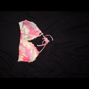 Tie dye bathing suit top