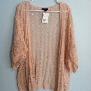 Bohemian mohair and wool H+M sweater, pastel pink