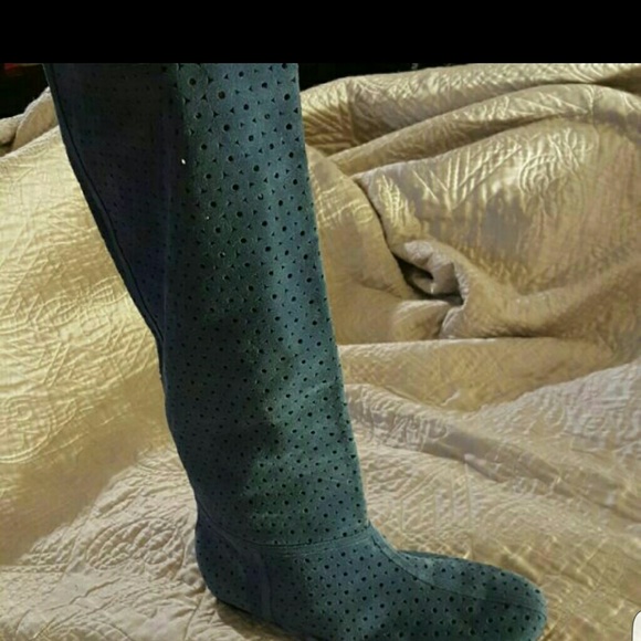 Blue Suede Boots
