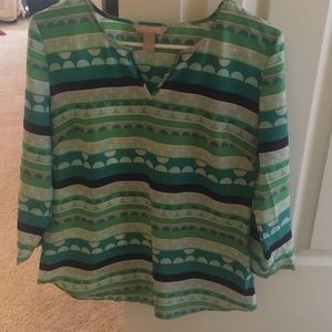 Silky 3/4 sleeve Banana Republic top