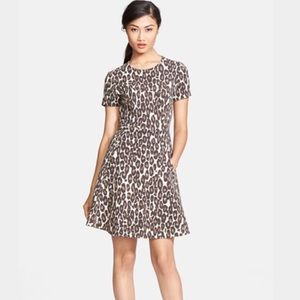 Kate Spade Leopard Flared Dress