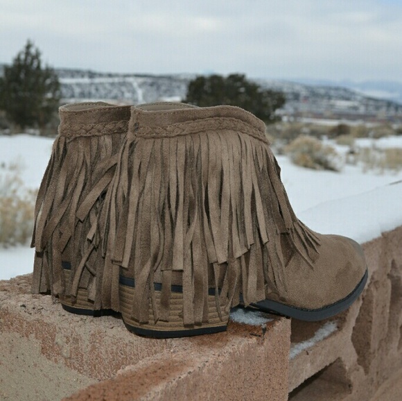 Sold Host pick!! <<Drivin Me Wild Fringe Booties > - Picture 3 of 3