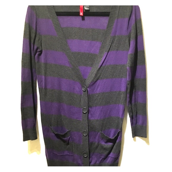 H&M striped cardigan