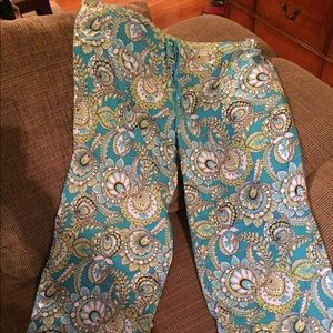 Vera Bradley Peacock PJ bottoms- NEW
