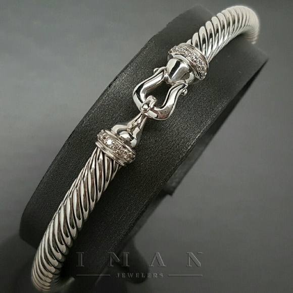 David Yurman Cable Buckle Bracelet Retail $550 - Picture 1 of 4