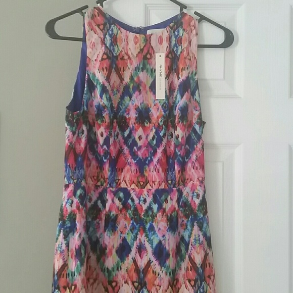 Rhyme Los Angeles kaleidoscope multi color dress