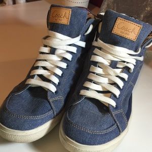 Denim Coach Poppy Sneakers