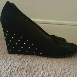 Black rhinestone heels