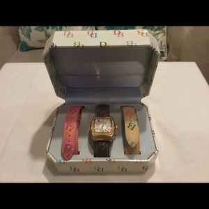 Dooney & Bourke Watch with Multi Straps