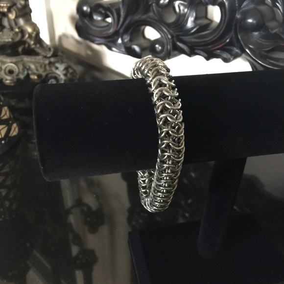 Chain Maille 5 Ring Snake Bracelet