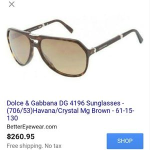 Authentic Fold up Dolce & gabbana aviator