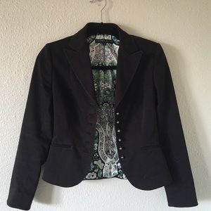 Black Jacket with Silk