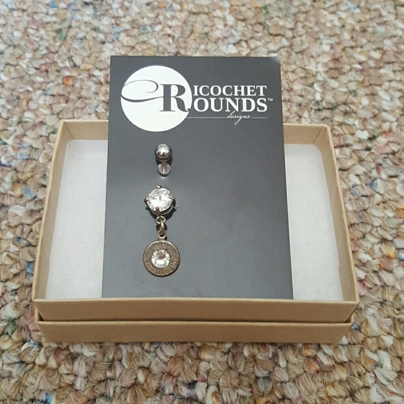 Ricochet Rounds Bullet Bellybutton Ring