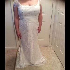 Ivory Lace Wedding Dress Size 12