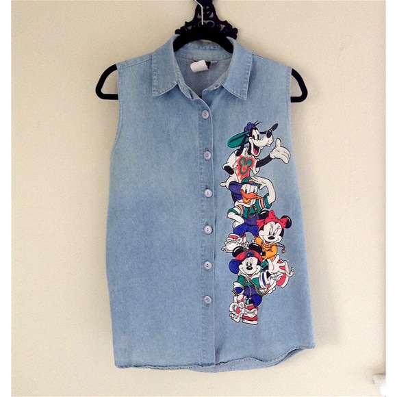 UNIF Tops - Vintage Oversized Micky Button Up
