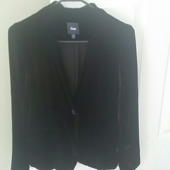 Gap black Velvet blazer Size 0