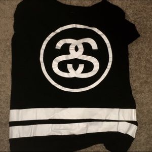 stussy long sleeve striped shirt ☆