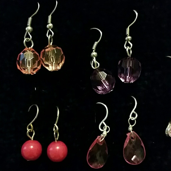DONATED * Pink & Purple Earring Set - Picture 3 of 4