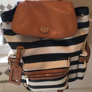Tory Burch "Viva" striped back pack