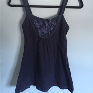AE American eagle blue beaded tank top medium