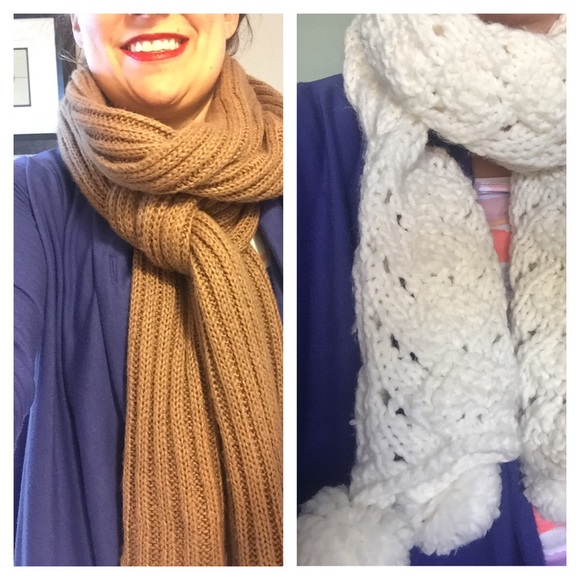Two winter scarves - H&M and Old Navy