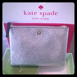 Kate Mavis Street Glitter Pouch