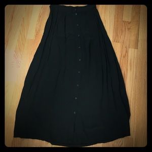 Brandy Melville Button Front Maxi Skirt