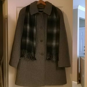 Classic Grey Wool Pea Coat