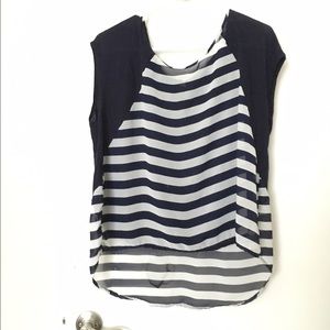 Sheer asymmetrical top