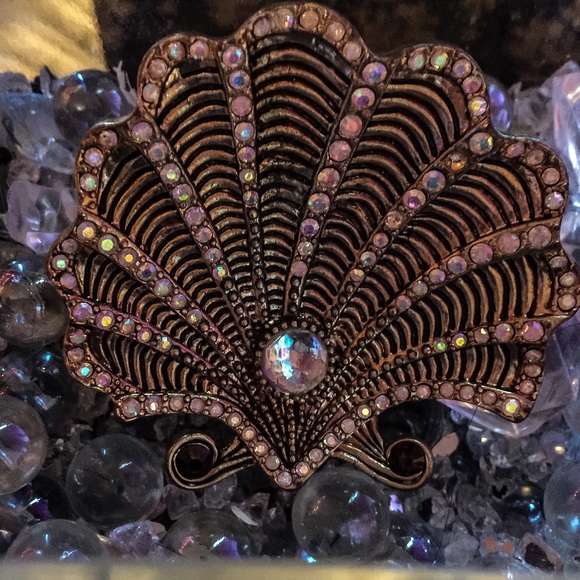 Betsy Johnson mermaid shell ring.