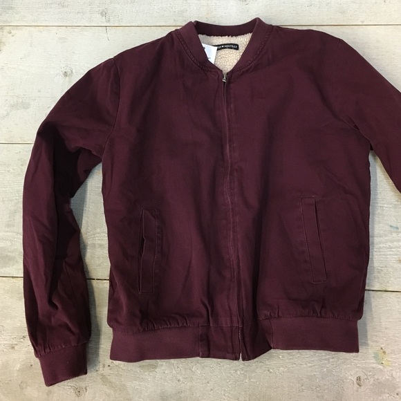 Brandy Melville Maroon bomber