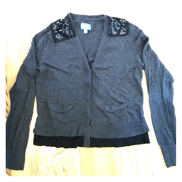 Charcoal gray Simply Vera Cardigan