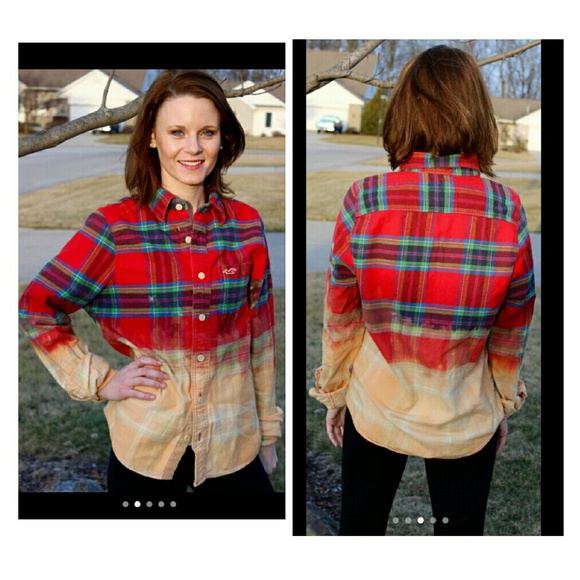****SOLD****   Dip-dyed Flannel