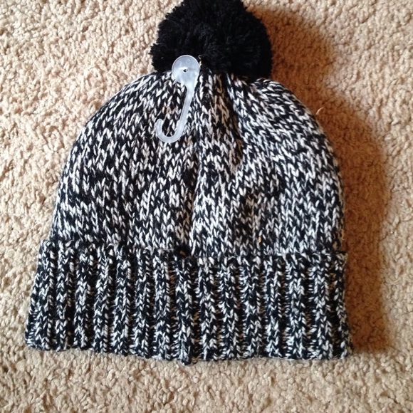 "Happy" black beanie