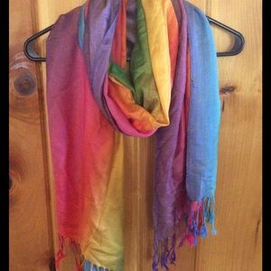 Rainbow scarf