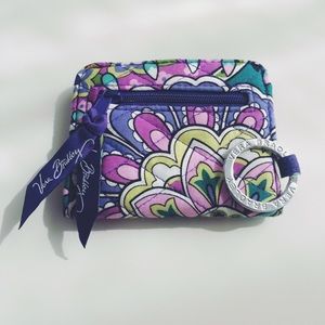 Vera Bradley Coin & ID Keychain