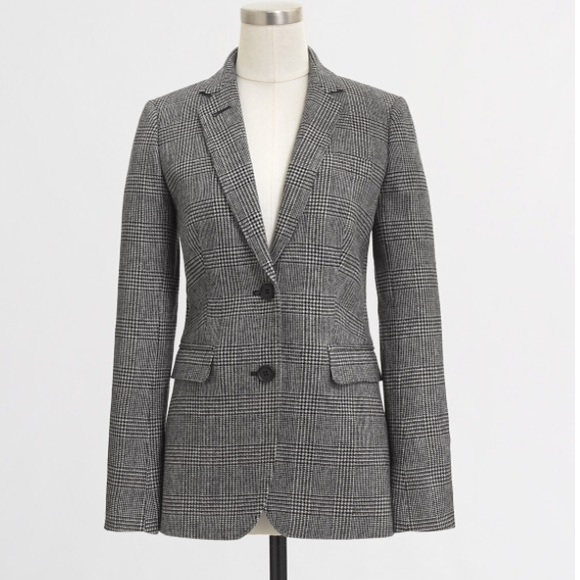 J. Crew Thompson suit blazer in glen plaid