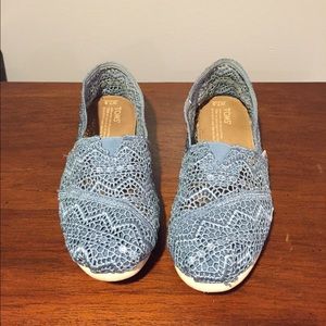 Light Blue Lace TOMS