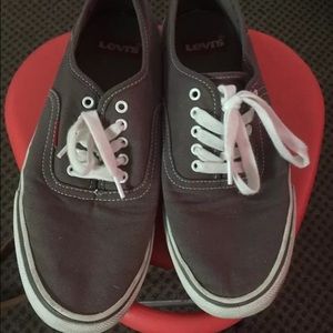 Levi Grey Vans Style Shoes Men size 8.5