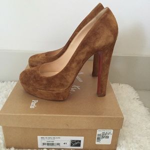 Christian Louboutin - Bibi - Camel Suede - size41