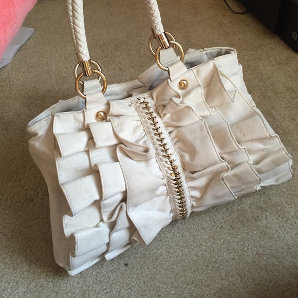 White bebe purse