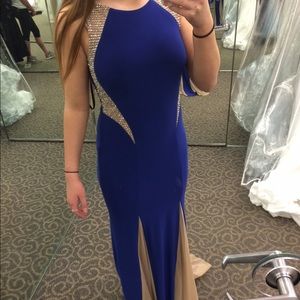 Blue prom dress