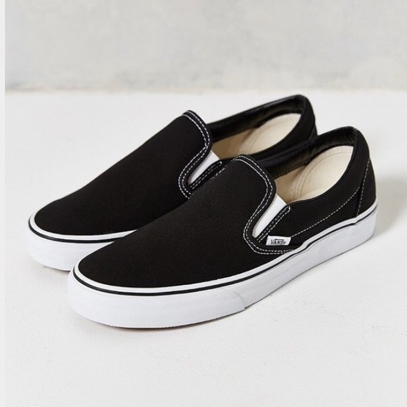 Black Van Slip Ons