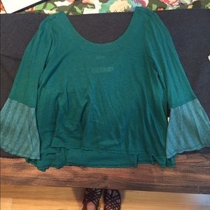 Free People Beach 70's sleeve Top