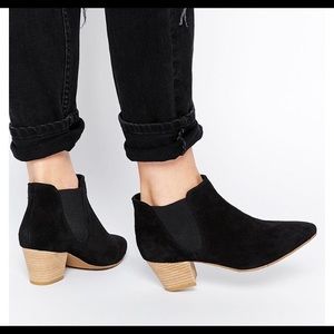 Suede booties!
