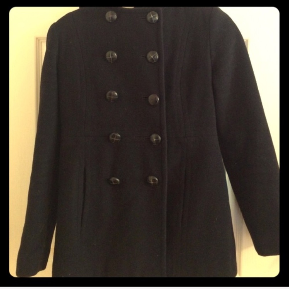 Beautiful WARM London Fog Hooded Peacoat PXS Wool