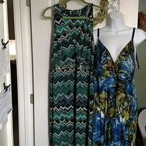 2 Print maxi dresses