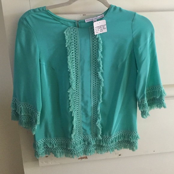 Mint colored cabana top. Size xs.