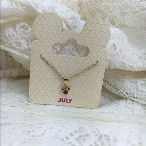Disney birthstone Mickey Mouse charm necklace
