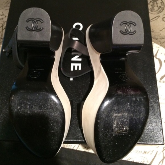 Chanel* Black* White* Platform - Picture 2 of 4